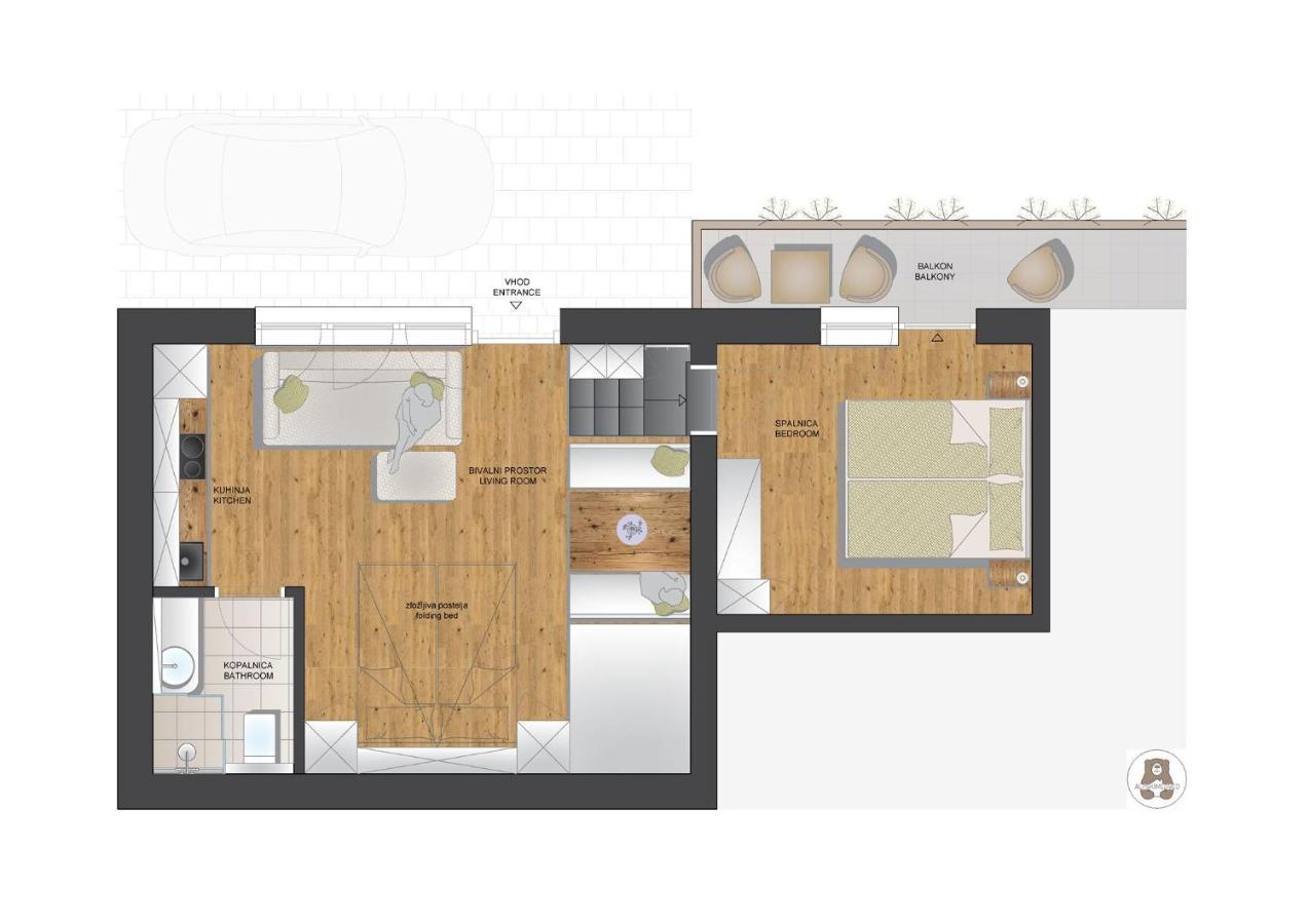 Apartma J.E.Z. Bohinj Esterno foto